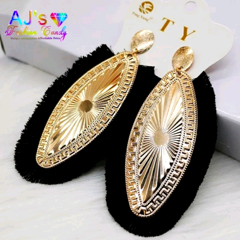 Large Boho Style Dangle Drop Earrings